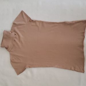 ANNARITA N Short Sleeves Turtleneck Top Size S